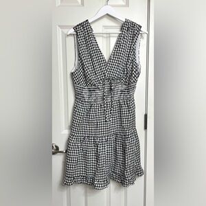 Heatherly Gingham Smocked Waist Dress NWOT